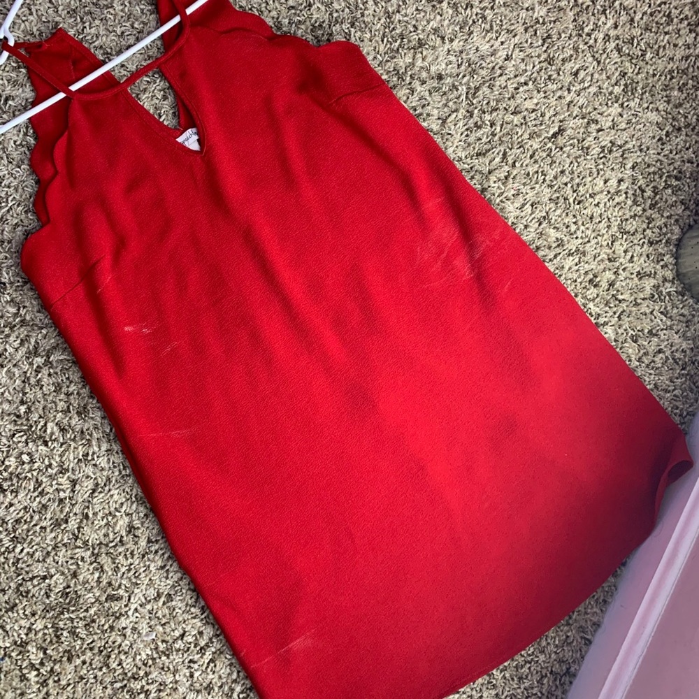 red dress